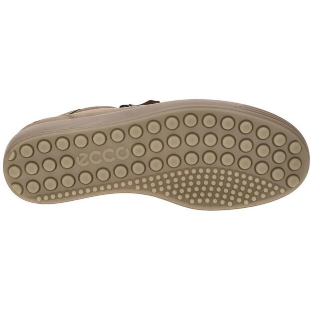 Женские полуботинки Ecco Soft taupe коричневые нубук 490553