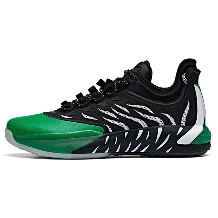 

Anta GH1 Hayward Cushioning, Wear Resistant Low top Basketball Shoes Men s Black Green 112011103-3 42