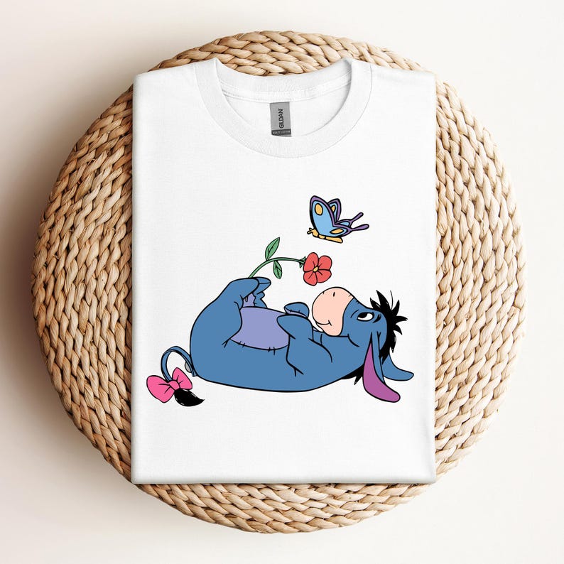 Disney Eeyore Portrait Winnie The Pooh T-Shirt, Cute Eeyore Shirt, Magic Kingdom, Disneyland Family Matching Shirts, Walt Disney World Tee 140