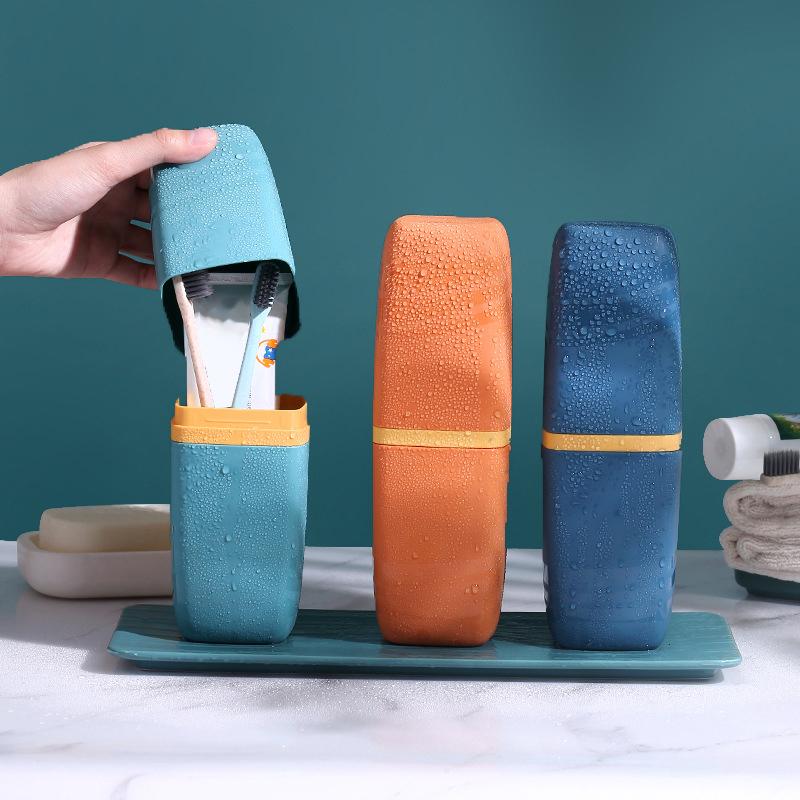 Toothbrush Cup & Washing Set - Travel Portable Multifunctional Toothbrush Cup
