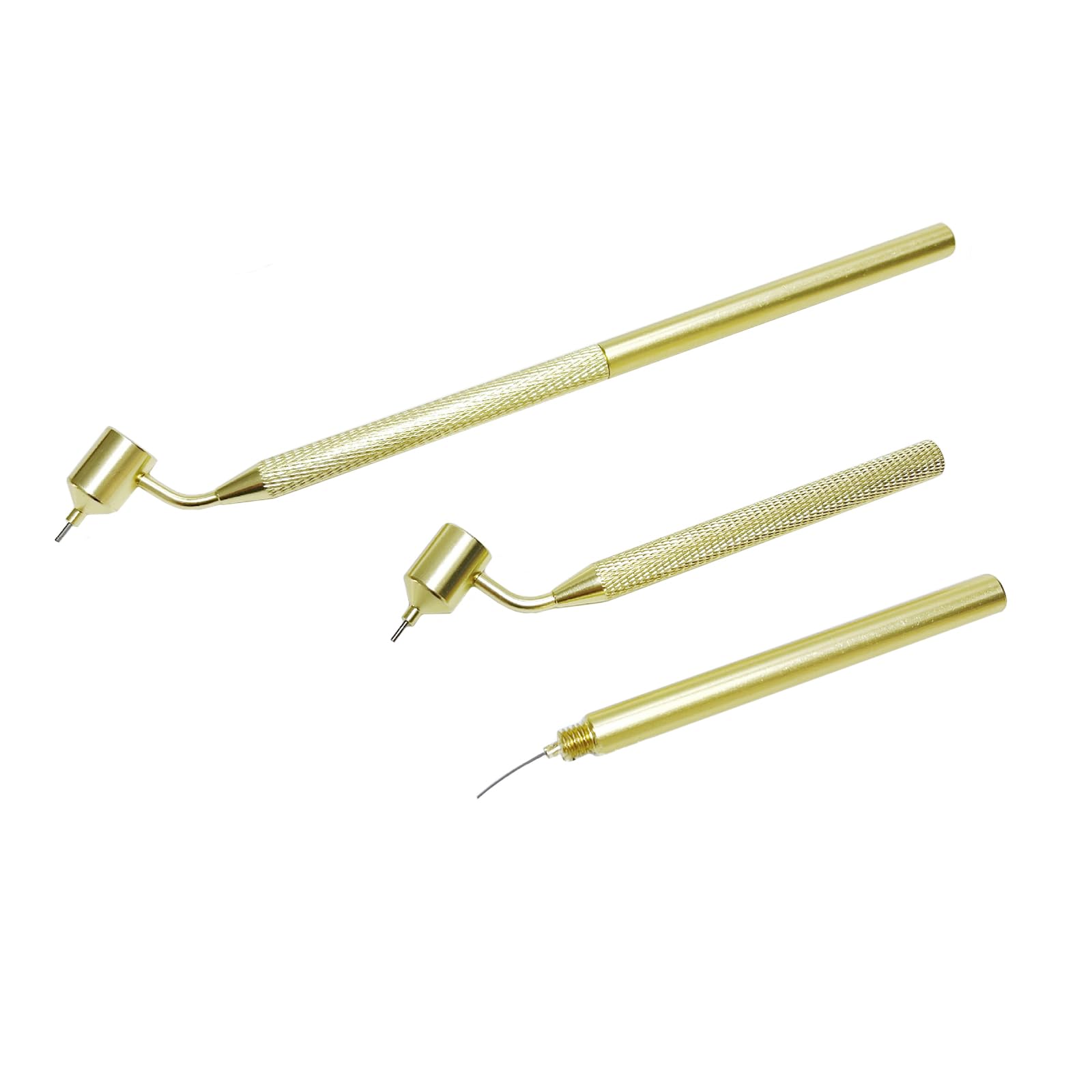 

ALLVD Fine Pen 0.02 inch (0.5 mm) Extra Fine Applicator Touch Pen Brass Precision Fine pen 0.5 mm золотой