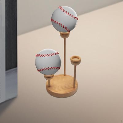 Baseballový stojan Dřevěný stolní držáky na tenisový míček,