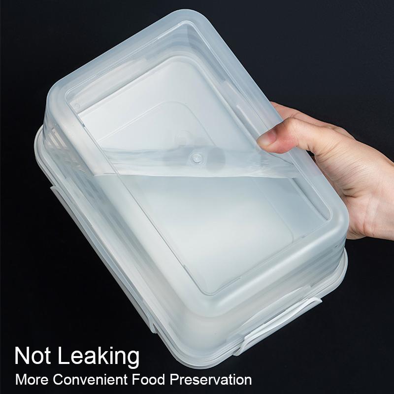Refrigerator Meat Preservation Storage Box Food Grade Freezer Separate Frozen Meat Compartments for Kitchen Organization Boxes
