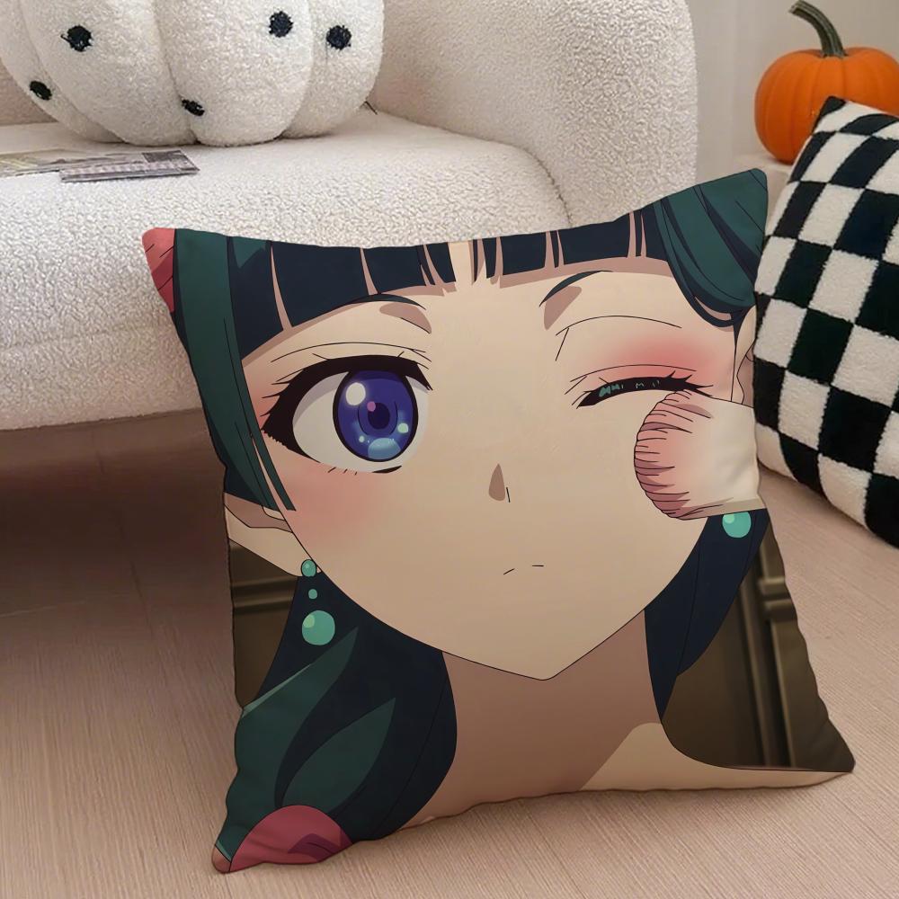 Classic Japanese Anime TThe Apothecary Diaries Cushion Cover Throw Pillow Cover Hidden Button Durable Polyester Chair Cushion
