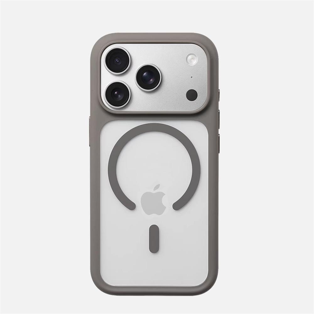 Luxus Transparent Magnetischer Bumper Case Für iPhone 17 16 Pro Max Für Magsafe Kabelloses Laden Stoßfest Klare Harte Rückseite