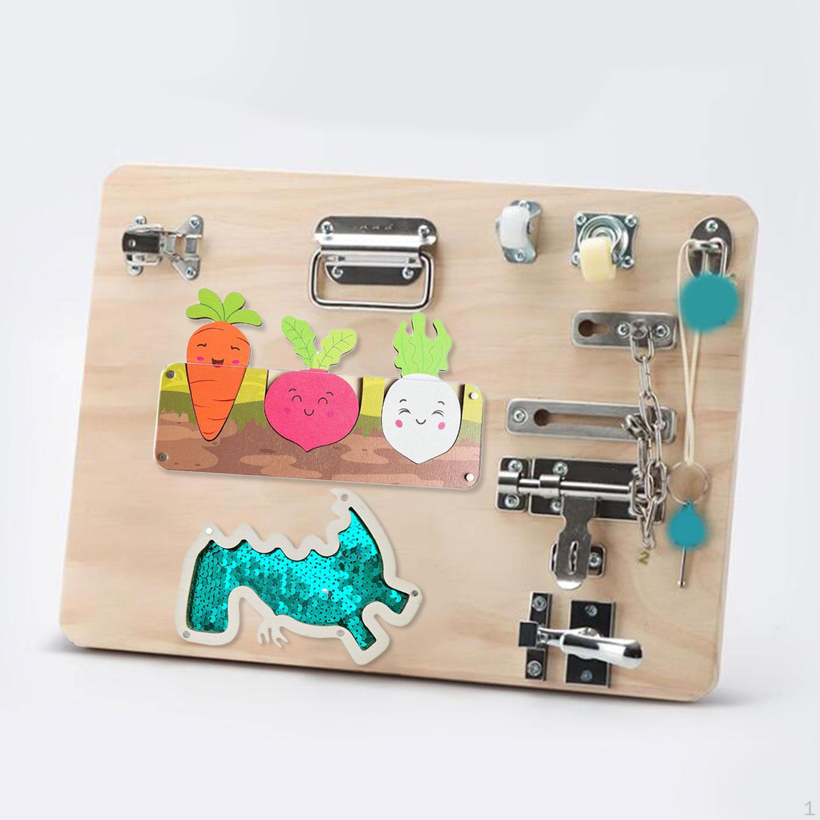 

2 Pieces Busy Board Accessories Harvest Carrots Early Education Toy for Children зелений