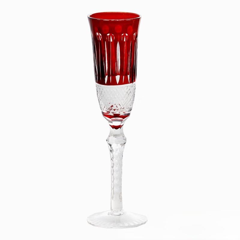 Edo Kiriko Handmade Crystal Wine Glass
