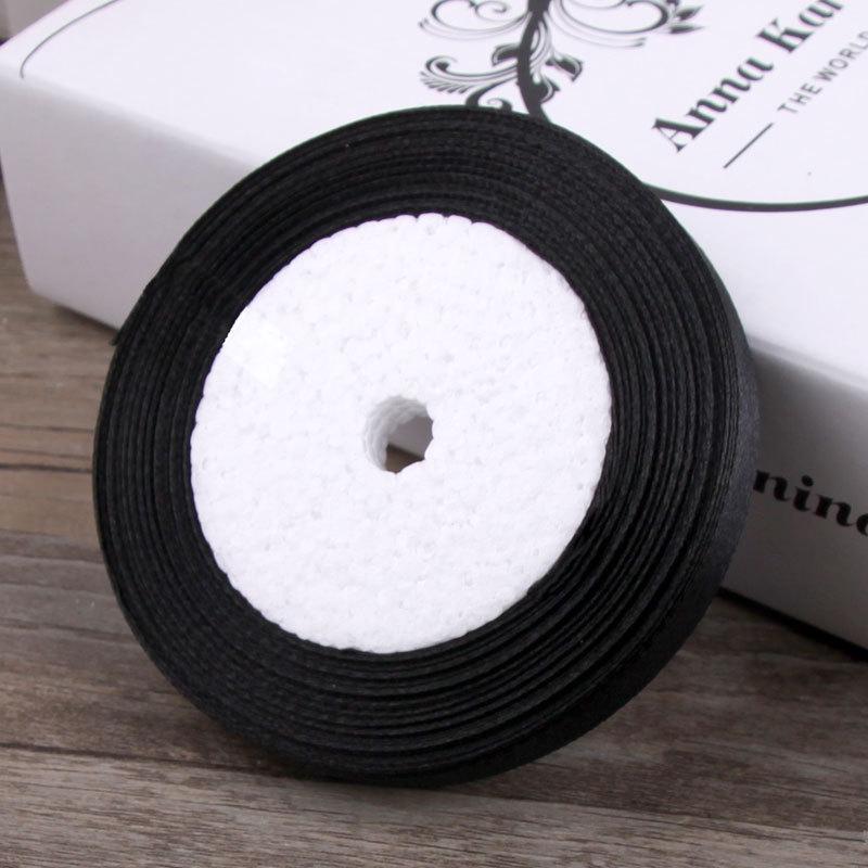 Panglică împletită din satin auriu de 1 cm, bandă de pânză de mătase de 10 mm pentru ambalaje de Crăciun și împachetarea cadourilor