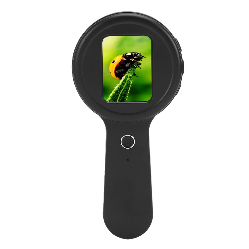 Digital Microscope Handheld 2.0 Inch Screen Portable Digital Magnifying Glass 200X Magnification 16 LED Lights Anti