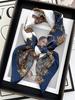 New Luxury  70X70Cm Shawls Floral Stripe Print Scarf Headcloth Small Fashion Silk Scarves Bandanna Foulard Hijab