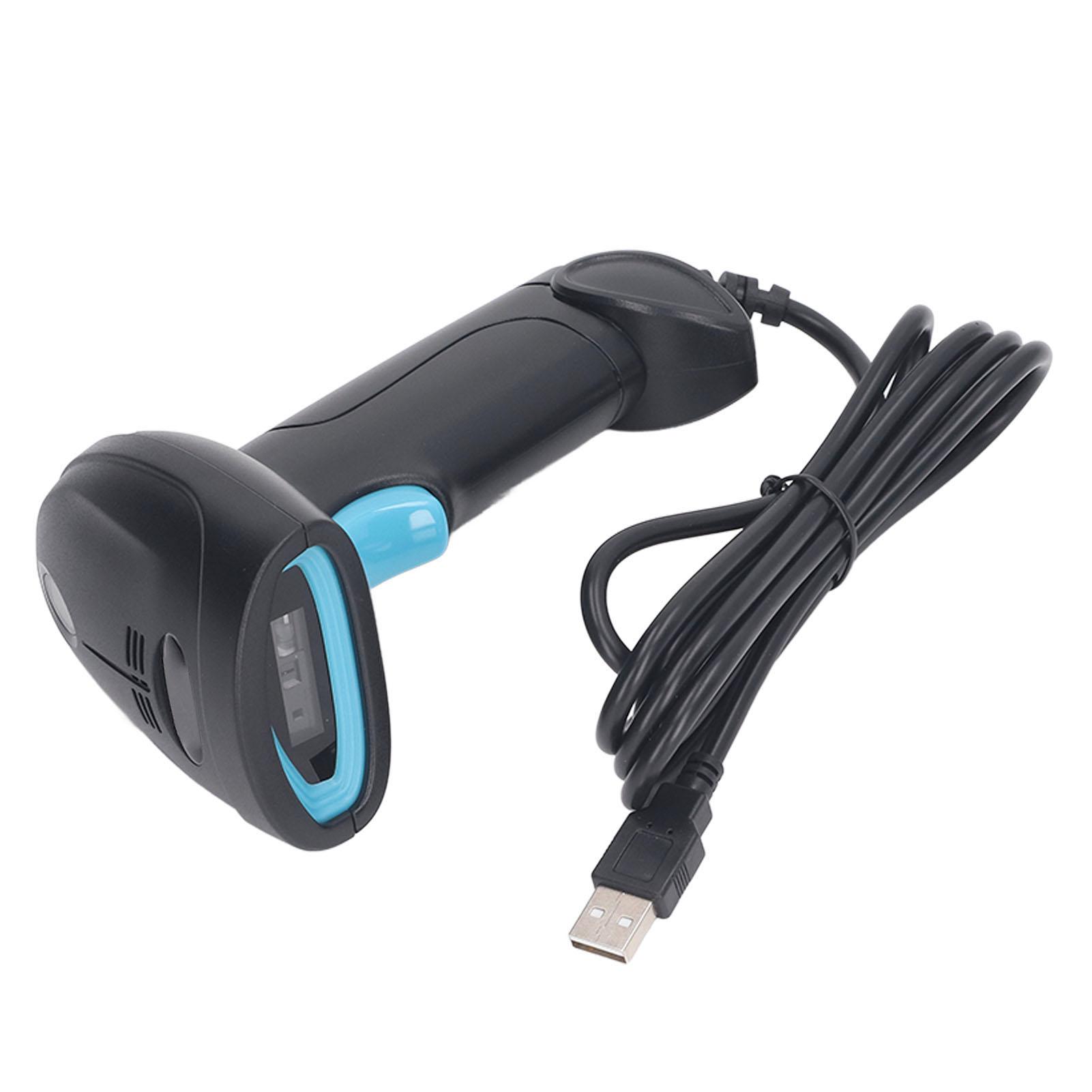 

1D Сканер штрих-кода Высокая точность Быстрое декодирование Эргономичный Проводной USB 1D Считыватель штрих-кода для Супермаркета Склада