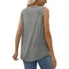 Women's Fashion Sexy Pleated Square Neck Color Sleeveless Vest Top
