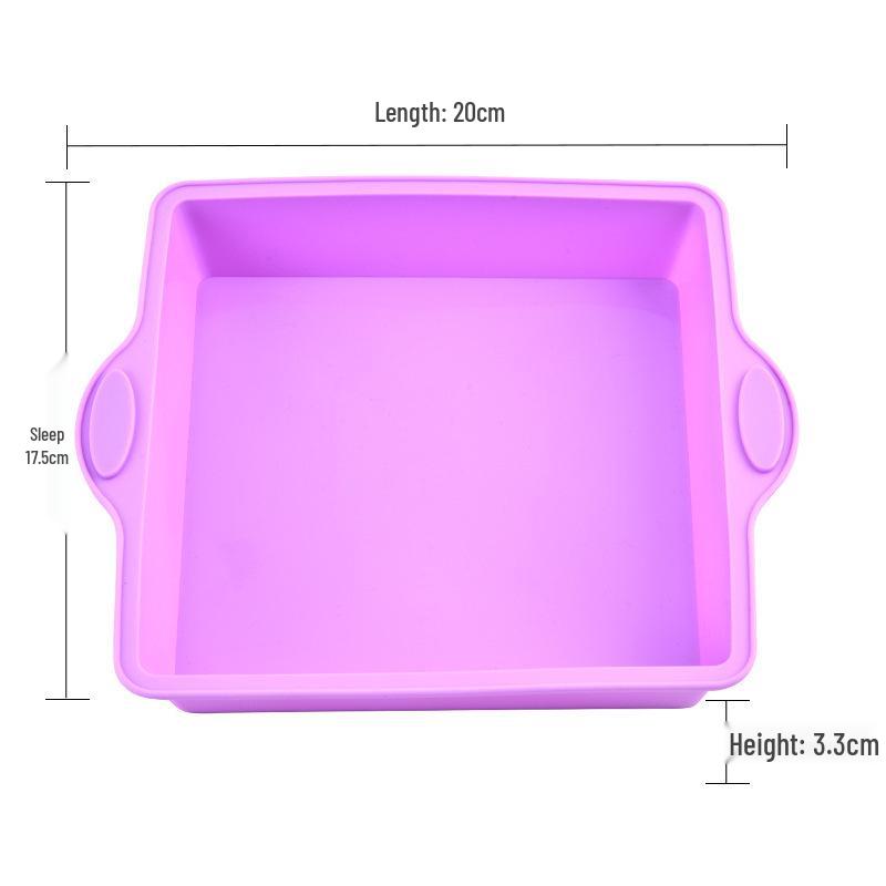 Heat-Resistant Silicone Baking Molds: Round & Rectangular for DIY Cake, Bread, and Toast