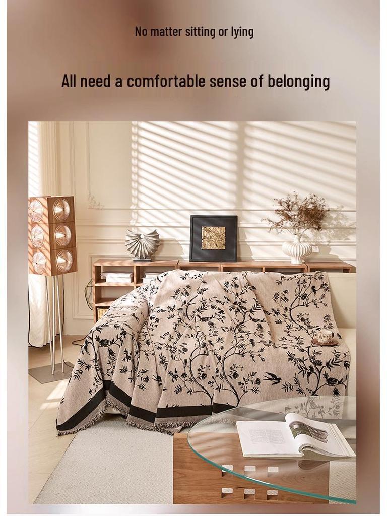 Französischer Retro Chenille Sofabezug - Universal Vier Jahreszeiten Anti-Katzenkratzschutz