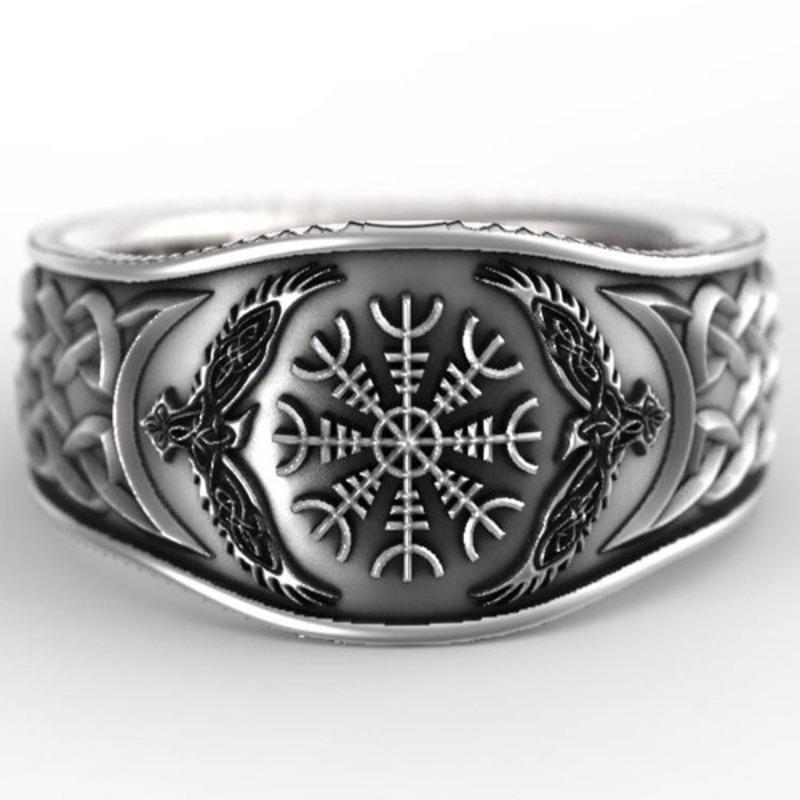 Vintage Silver Color Snowflake Rings for Women Trendy Round Personalized Creativity Party Rings Jewelry