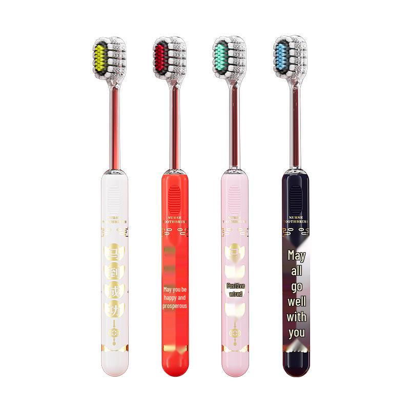 Year of the Horse Luxury New Year Gift Box: 4-Piece Mountain Shaped Toothbrush Set