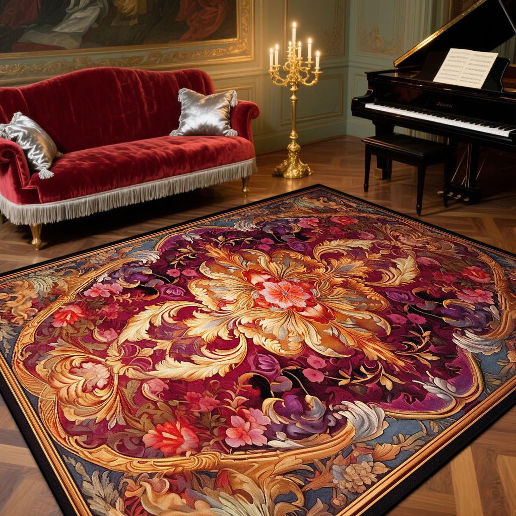Luxury Living Room Rugs European Style Decoration Home Music Room Sofa Large Carpets Bedroom Cloakroom Fluffy Soft Mat Bedside
