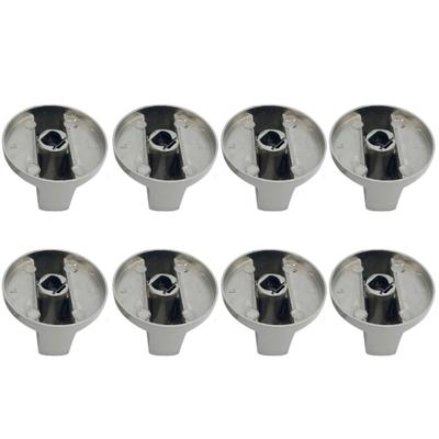 8 STÜCKE Herd Knöpfe 6mm Metall Dreh Gasherd Schalter für Küche Kochfeld Maschine Control Ersatz