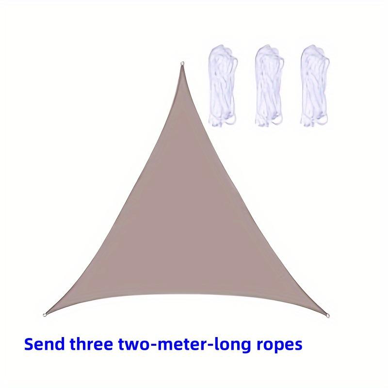 

5x5x5/2x2x2M Водонепроникний сонцезахисний навіс Трикутник Сонцезахисний навіс Зовнішній навіс Сад Патіо Тінь для басейну Вітрило Тент Тканина для навісу 2x2x2M хакі