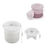 Cylindrical DIY Ceramic Mold With Lid Candle Can Silicone Mold Storage Box Gypsum Resin Mold Home Decoration Candle Container