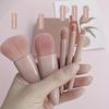 5 Make-up-Pinsel-Set, Spiegeletui, tragbare Box mit Spiegel, multifunktionaler, loser Pinsel, Rougepinsel, Beauty-Tool