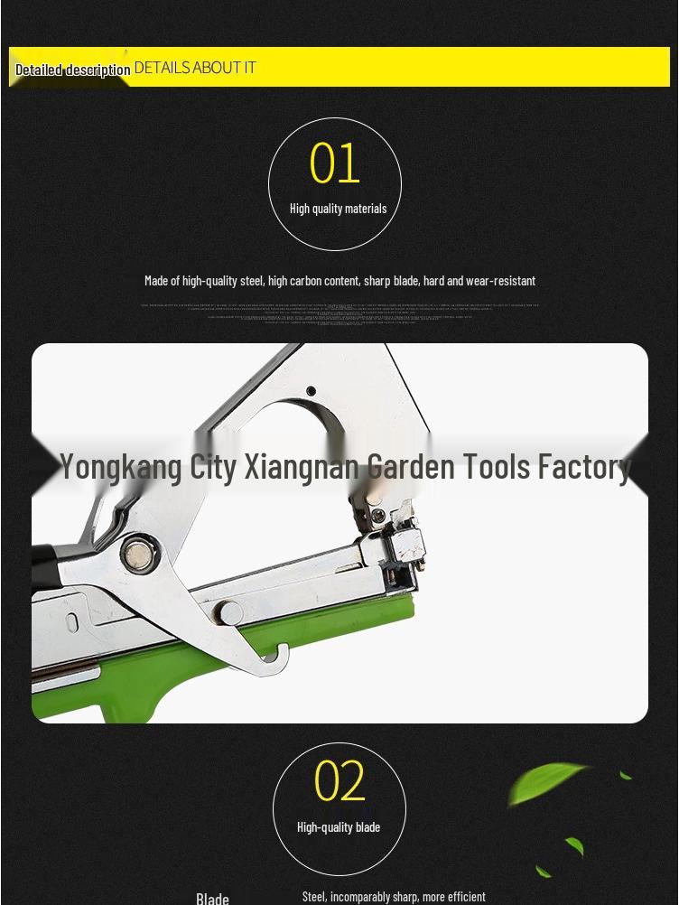 Manganese Steel Plant Tie Machine for Vines & Trees