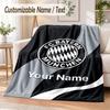 Personalisierte Flanelldecke mit Bayern München Aufdruck Warme Gemütliche Decke für Zuhause Sofa Bettwäsche