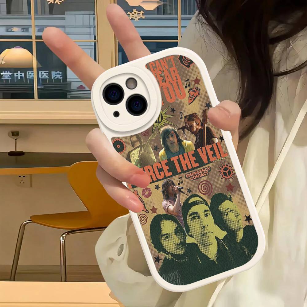 Classic Band P-Pierce T-The V-Veil Leather Phone Case For IPhone 16 15 14 13 12 11 Pro Max Plus Shockproof Cover