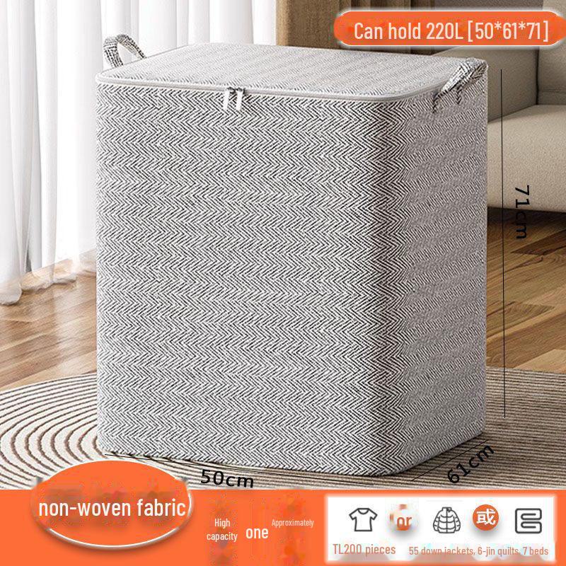Large Capacity Non-Woven Quilt & Clothes Storage Bag for Bedroom