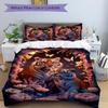 3-teiliges Tigerfamilie Bettwäsche-Set - Enthält 1 Bettbezug und 2 Kissenbezüge, Kein Bettdeckenbezug, Ganzjahres-Heimdekoration yy251111044