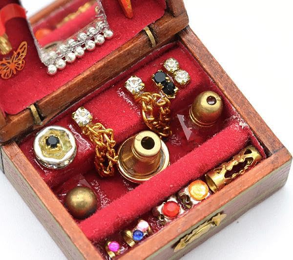 ERUBERU Miniatur-Bastelteile-Schmuckkästchen „Miniature MIT-055“