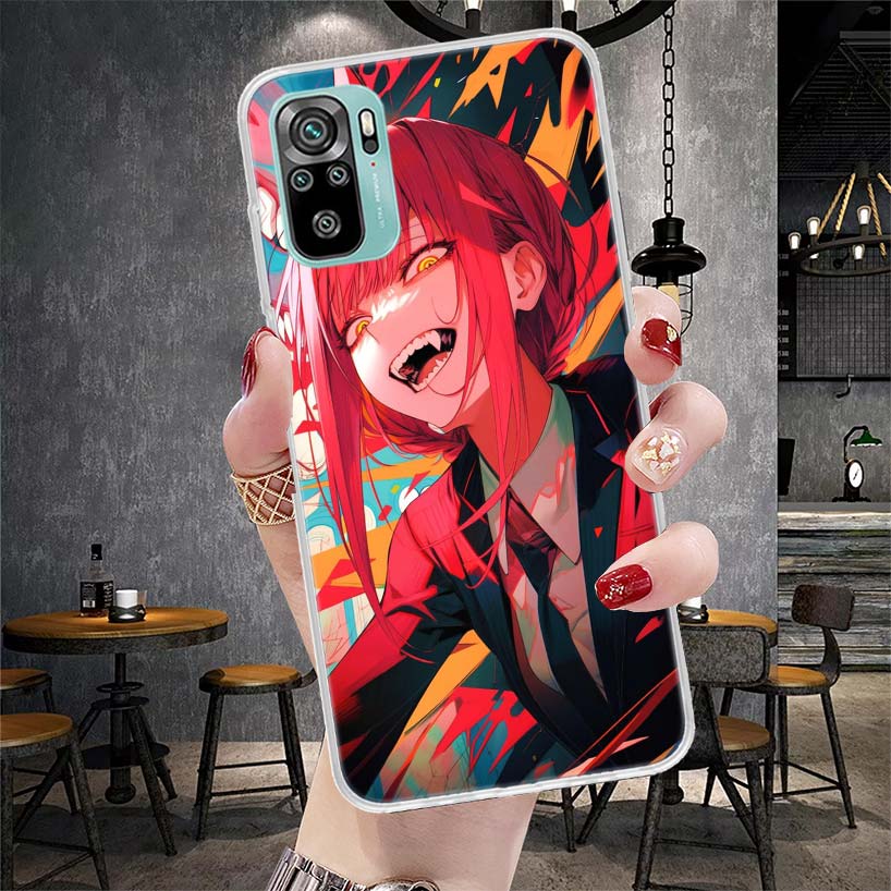 C-Chainsaw Mans Makima Soft Phone Case For Xiaomi Redmi Note 15 14 14S 13 12 Pro Plus 12S 11 11S 11E 10 10S 11T 5G Fundas Coque