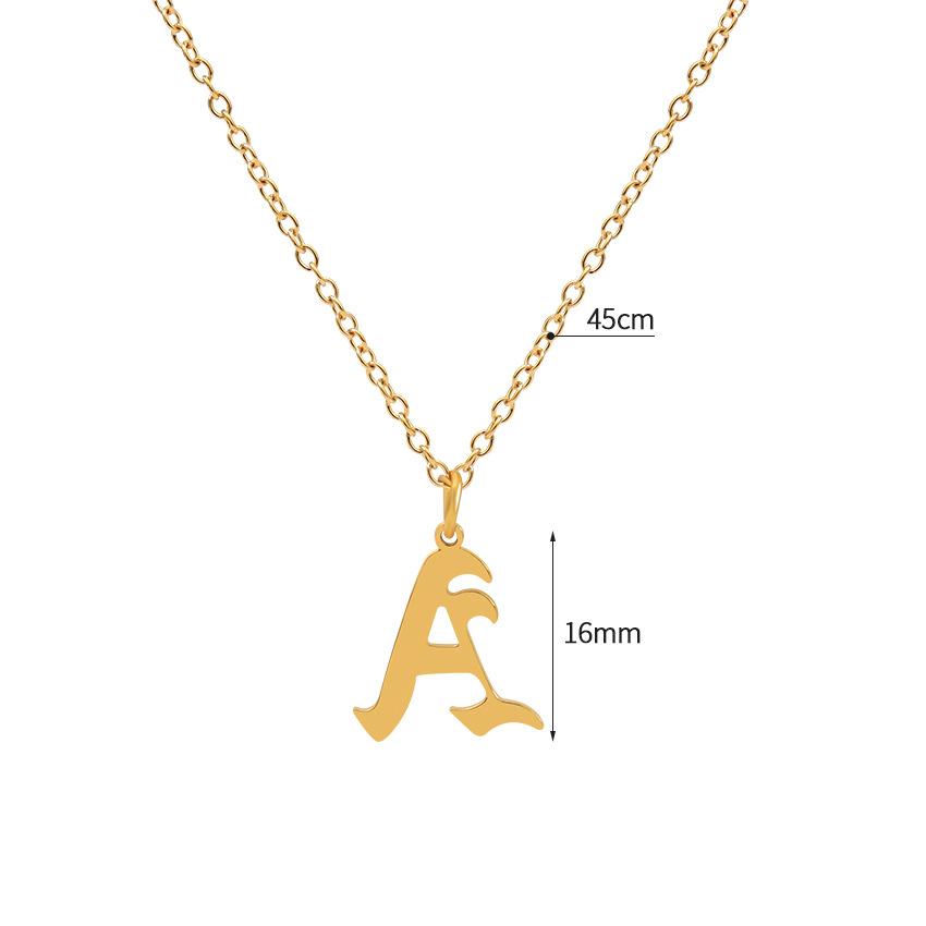 Не тускнеющее ожерелье женское полое 26 английских букв сделай сам аксессуары из нержавеющей стали 18K