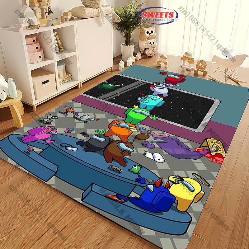 17 Styles A-Am0ng U-Us Printed Carpet Anti-slip Sound Insulation,LivingRoom Bedroom Entrance Door Mat Sofa Rug Next Day Shipping