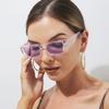 New Women Vintage Cat Eye Sunglasses Retro Rectangle UV400 Protection Designer Brand Female Lady Eyewear