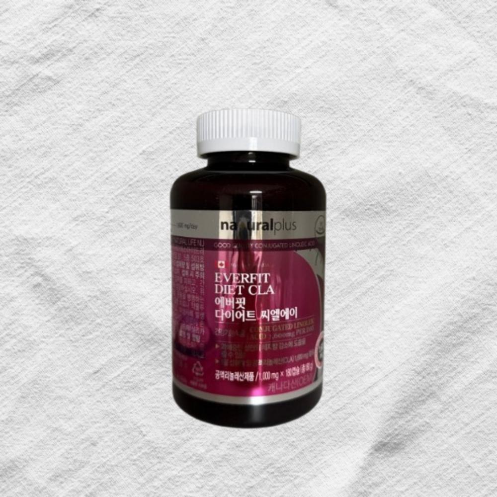 Natural Plus EverFit Diet CLA 1000mg 180 Tablets 1 Box Ingredients: may be subject to change at the manufacturer’s | 1000mg 180 Tablets