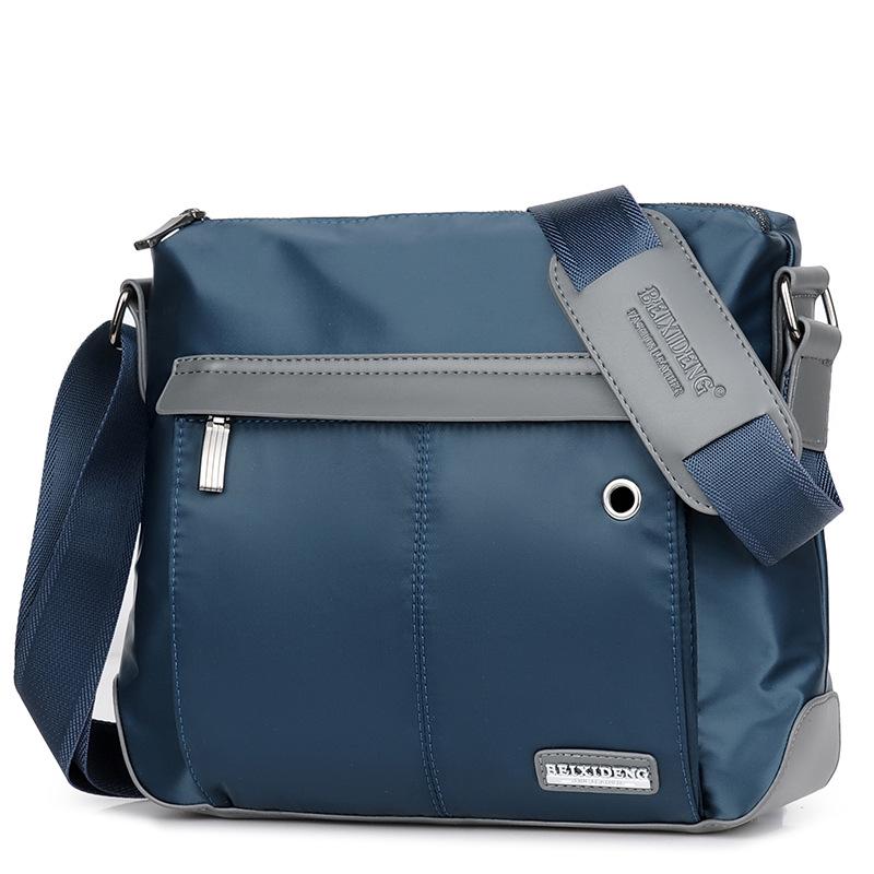 Korean Style Men's Large Capacity Crossbody Shoulder Backpack - Oxford Cloth Canvas Nylon