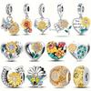 S925 Silver Daisy Sunflower Beaded Pendant Bracelet Necklace DIY Craft Making Kit