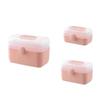 Plastic Medicine Storage Box with Handle Portable Organize Household for Indoor Outdoor Camping Organization