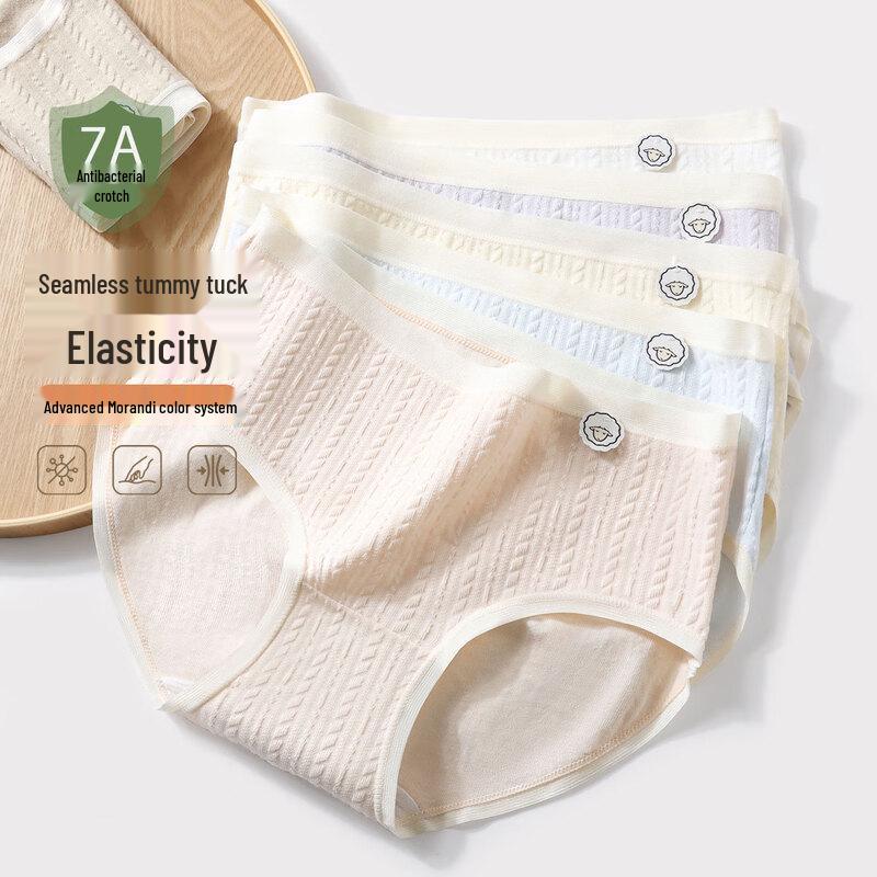 

Urban Beauty Women s 7A Antibacterial Seamless Cotton Briefs (6-Pack) L