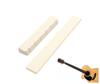 Jeu d'os et de sillet pour guitares classiques 6 cordes Pour l'entretien et la qualité sonore Sillet, chevalet de haute qualité. amélioration. (1 jeu)