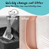 60 Pcs Drawstring Cat Litter Bags Cat Litter Box Liners Mess-Free Pet Waste Bags for Most Auto Self-Cleaning Litter Boxes