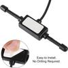 Car Stereo AM FM Dipole Antenna Hidden Adhesive Mount AM FM Radio Antenna DIN Plug Connector for Vehicle Car Truck SUV Radio Stereo Head Unit