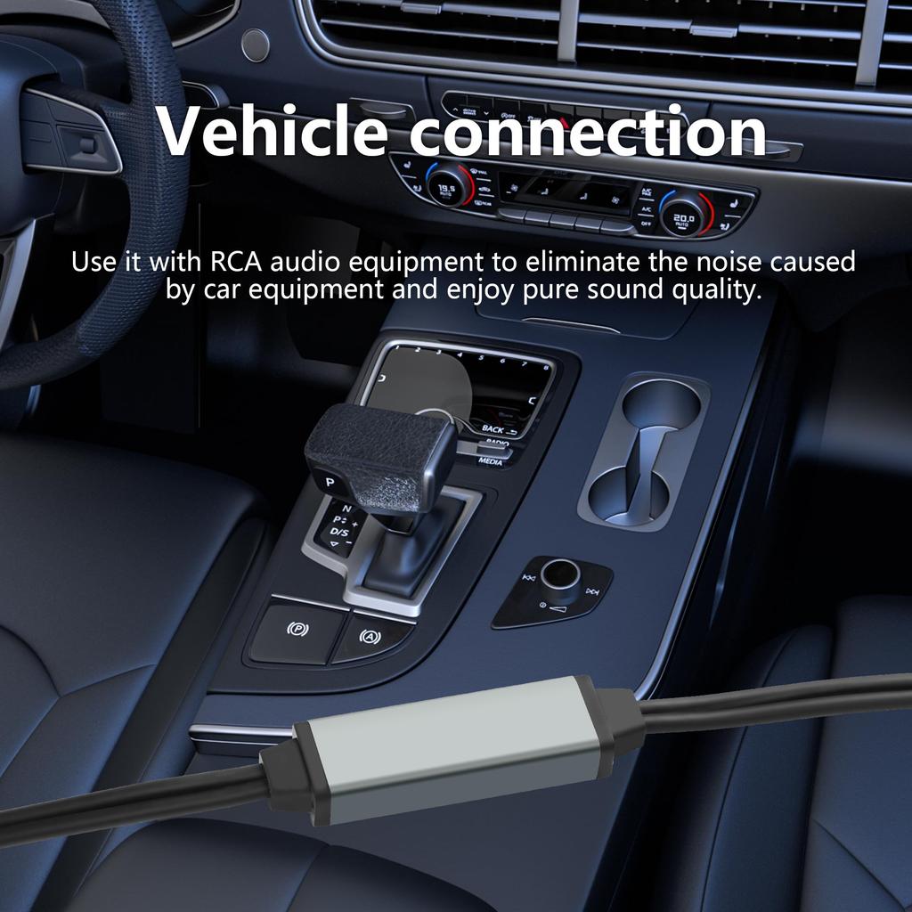 CERRXIAN RCA Noise Isolator RCA Audio Noise Canceller Ground Loop Noise Isolator Use Jack Audio Cable To Eliminate Hum Noise In Car Stereo Audio/Home