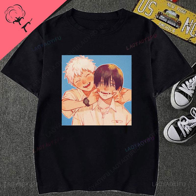 Das Sommer Hikaru Starb Niedliches Anime-Shirt Baumwolle Rundhals Kreativität Ästhetik Jugend Unisex Grafische T-Shirts Goth Hemd Kleidung