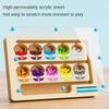 Early Education Puzzle Board Magnetic Maze Board Color Sorting Game Counting Toy Wooden Magnet Puzzles Educational Toys Gift