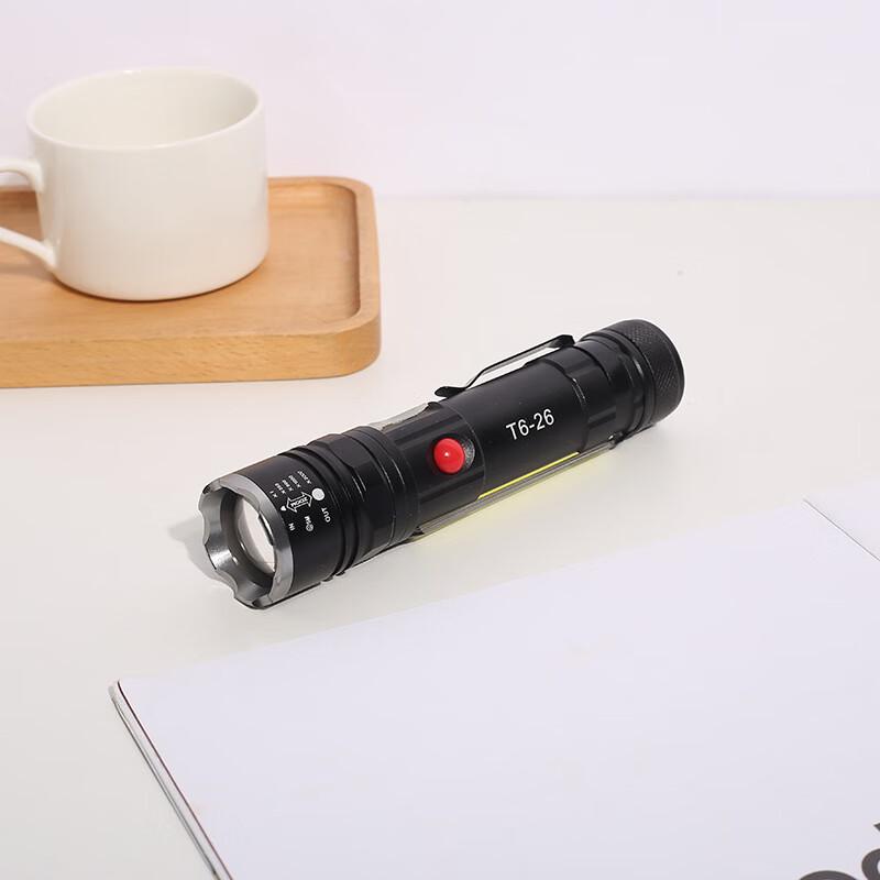 Rechargeable Outdoor Flashlight with Magnetic Clip