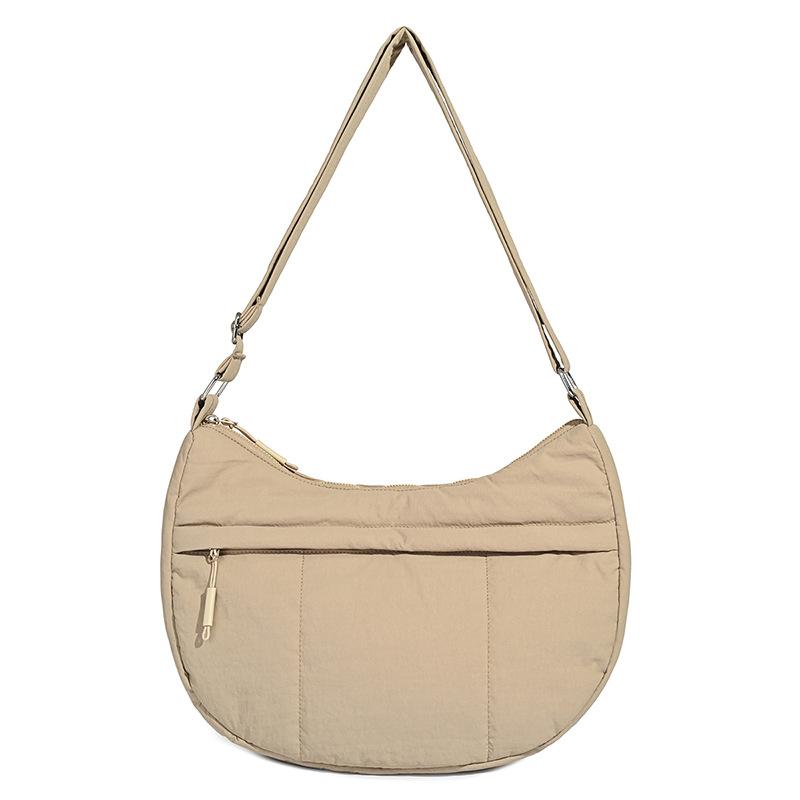 2025 New Versatile Shoulder Bag Autumn and Winter Down Jacket Bag Large Capacity Fashion Korean Niche Crossbody Dumpling Bag