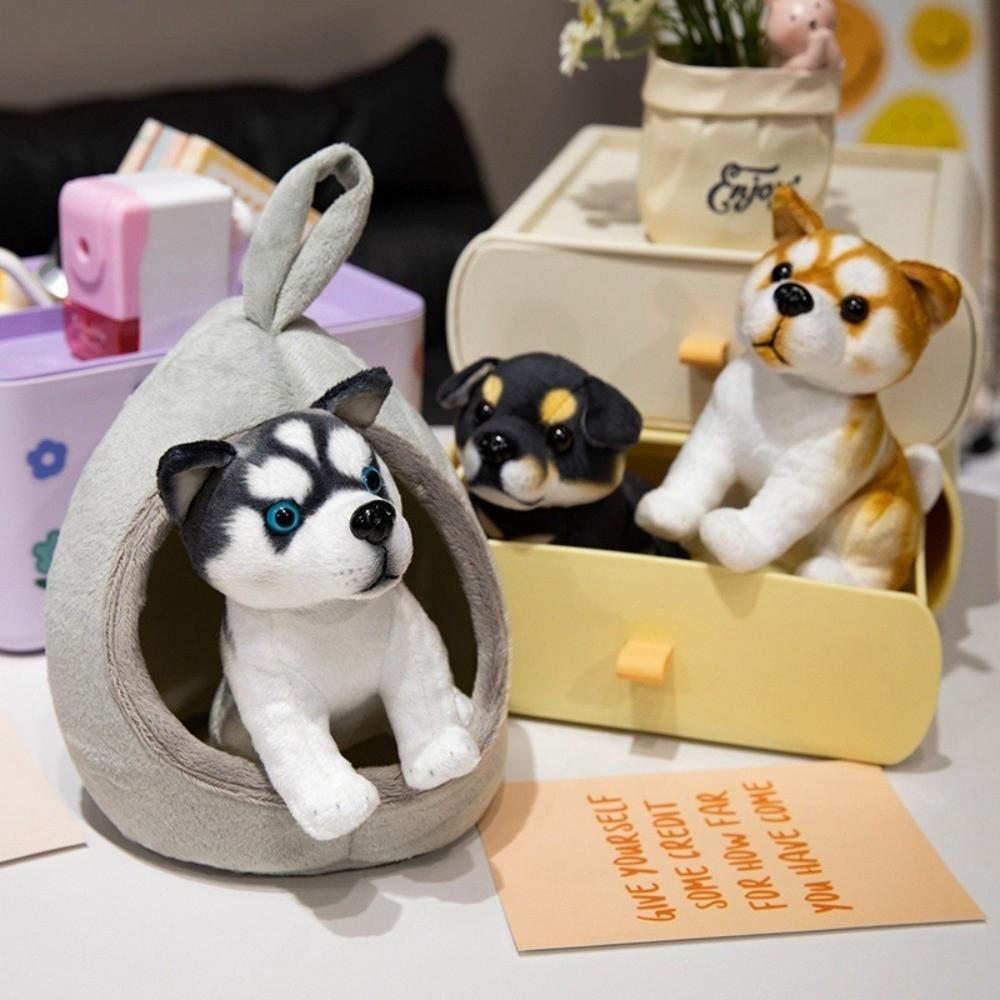 Soft Stuffed Animal Doll Detachable Husky Dog Doll Simulation Dog Plush Toy  Kids Birthday Gift