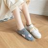 5Pairs Cotton Love Short Socks Hamburger Women's Socks Korean Style Flower Boat  Ankle Socks  Sports